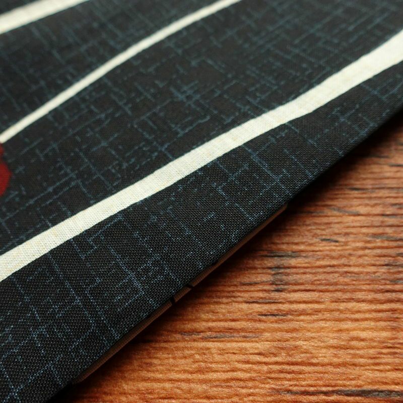 [訳あり]新品 浴衣 帯 2点セット 女性用 綿 平織 古典柄 浴衣 半幅帯 未使用品 乱縞 黒_画像14