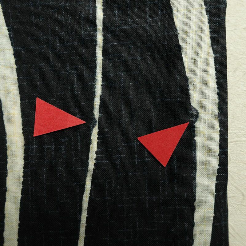 [訳あり]新品 浴衣 帯 2点セット 女性用 綿 平織 古典柄 浴衣 半幅帯 未使用品 乱縞 黒_画像16