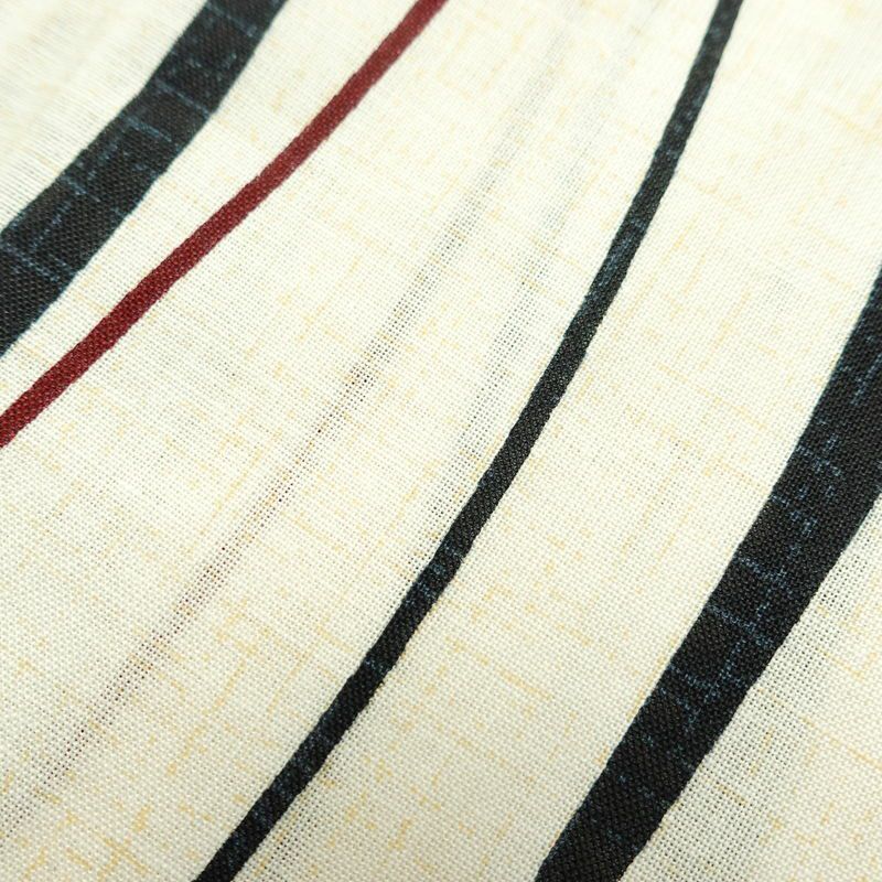 [訳あり]新品 浴衣 帯 2点セット 女性用 綿 平織 古典柄 浴衣 半幅帯 未使用品 乱縞 黒_画像7