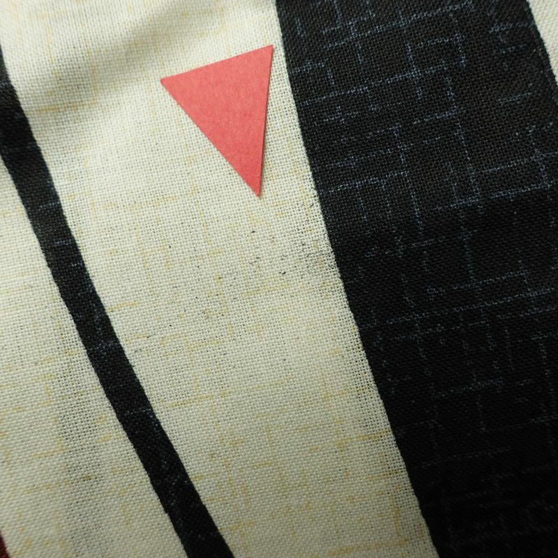 [訳あり]新品 浴衣 帯 2点セット 女性用 綿 平織 古典柄 浴衣 半幅帯 未使用品 乱縞 黒_画像16