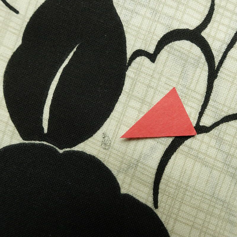 [訳あり]新品 浴衣 帯 2点セット 女性用 綿 平織 古典柄 浴衣 半幅帯 未使用品 花柄 黒 生成り_画像15