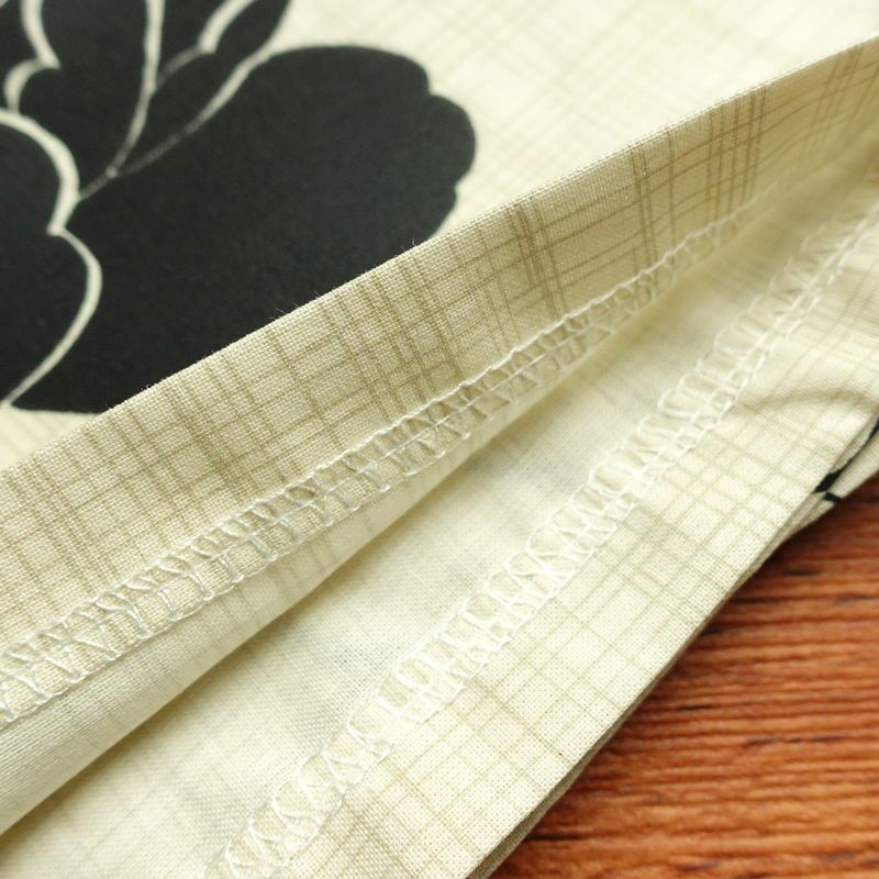 [訳あり]新品 浴衣 帯 2点セット 女性用 綿 平織 古典柄 浴衣 半幅帯 未使用品 花柄 黒 生成り_画像11