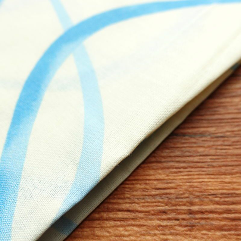 [訳あり]新品 浴衣 帯 2点セット 女性用 綿 平織 古典柄 浴衣 半幅帯 未使用品 金魚 青_画像15