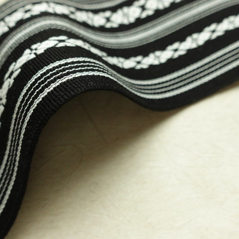 新品 綿角帯 献上柄 男帯 かくおび 手結び 袴下 浴衣 帯 メンズ 未使用品 黒_画像10