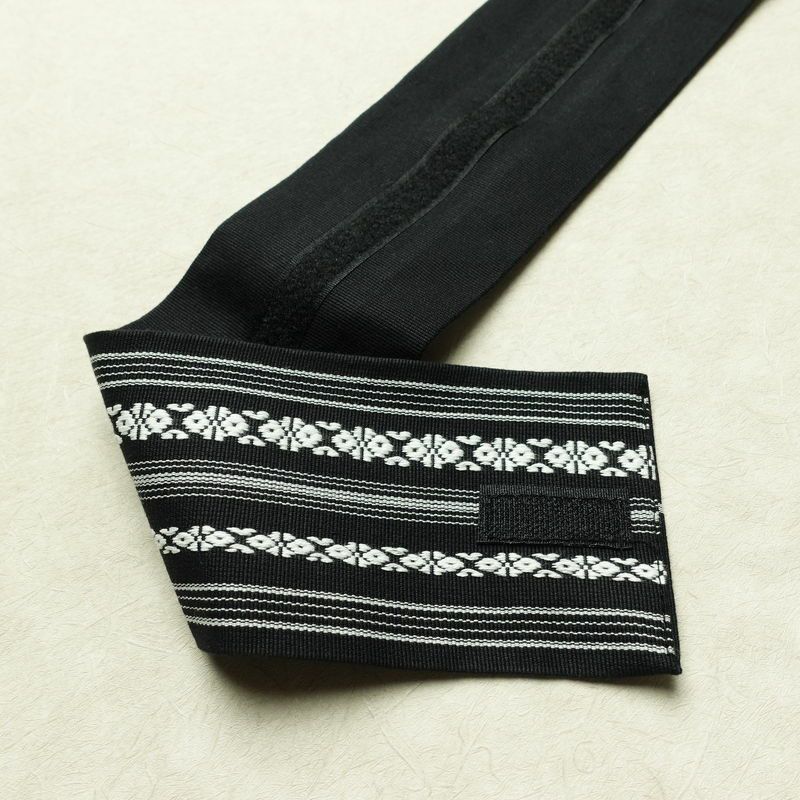 新品 男性用 帯 ワンタッチ角帯 献上柄 角帯 ワンタッチ 浴衣 袴下 かくおび 未使用品 黒_画像15