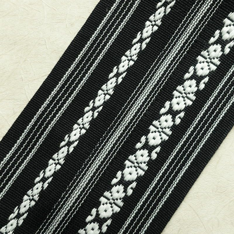 新品 男性用 帯 ワンタッチ角帯 献上柄 角帯 ワンタッチ 浴衣 袴下 かくおび 未使用品 黒_画像17