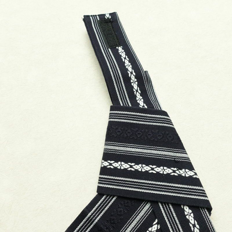 新品 男性用 帯 ワンタッチ角帯 献上柄 角帯 ワンタッチ 浴衣 袴下 かくおび 未使用品 紺_画像9