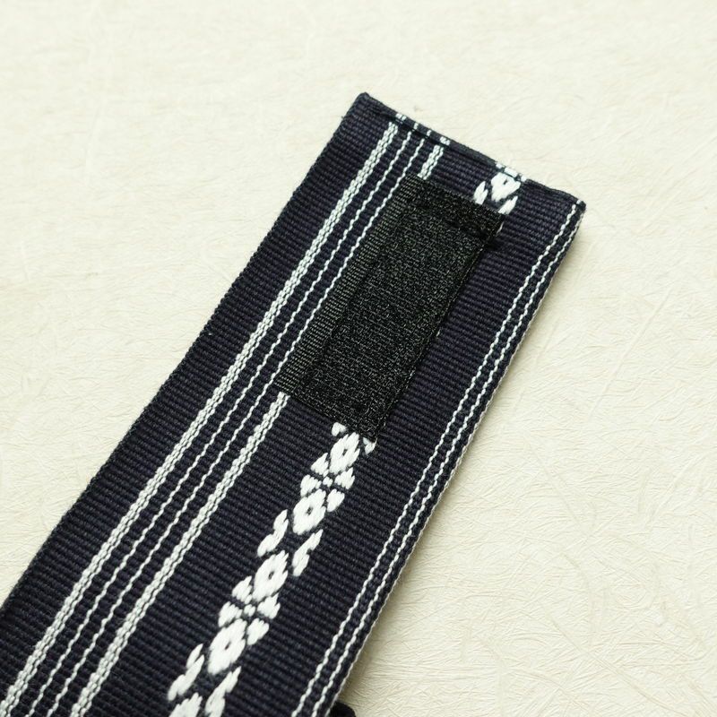新品 男性用 帯 ワンタッチ角帯 献上柄 角帯 ワンタッチ 浴衣 袴下 かくおび 未使用品 紺_画像10