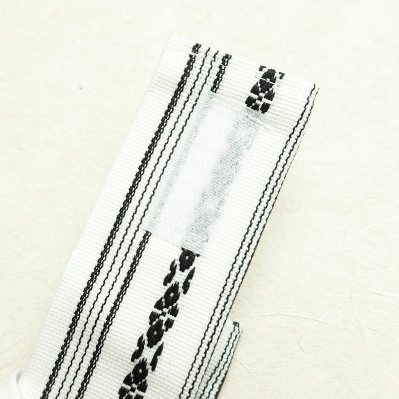 新品 男性用 帯 ワンタッチ角帯 献上柄 角帯 ワンタッチ 浴衣 袴下 かくおび 未使用品 白_画像8