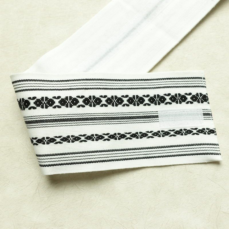 新品 男性用 帯 ワンタッチ角帯 献上柄 角帯 ワンタッチ 浴衣 袴下 かくおび 未使用品 白_画像15