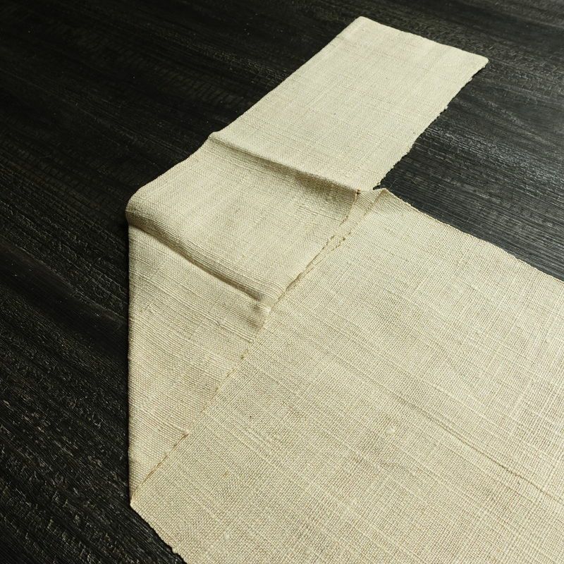 名古屋帯 太鼓柄 正絹 幾何学柄・抽象柄 松葉仕立て なごや帯 リサイクル帯 帯 シンプル 紬地 白_画像17