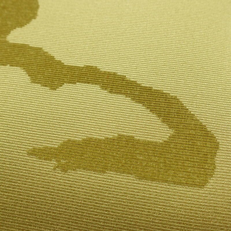 名古屋帯 太鼓柄 美品 正絹 その他の柄 名古屋仕立て なごや帯 リサイクル帯 帯 緑・うぐいす色_画像4