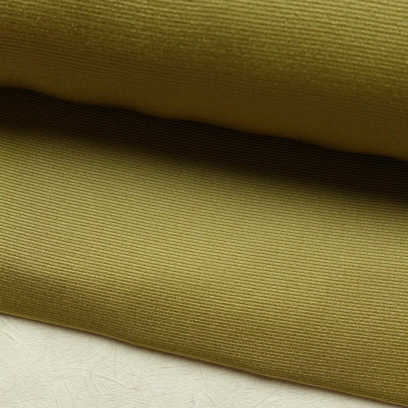 名古屋帯 太鼓柄 美品 正絹 その他の柄 名古屋仕立て なごや帯 リサイクル帯 帯 緑・うぐいす色_画像7