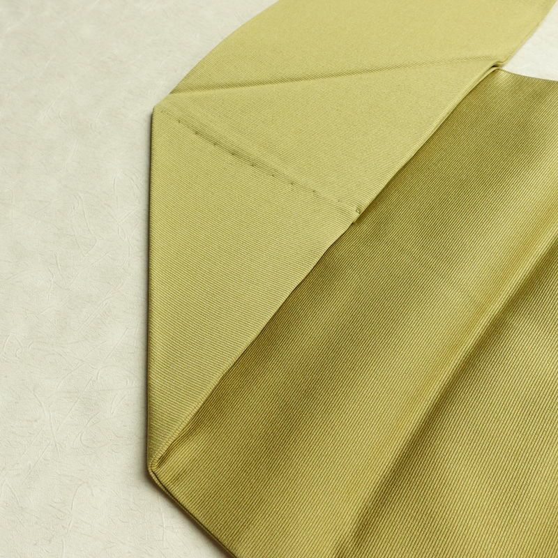 名古屋帯 太鼓柄 美品 正絹 その他の柄 名古屋仕立て なごや帯 リサイクル帯 帯 緑・うぐいす色_画像18