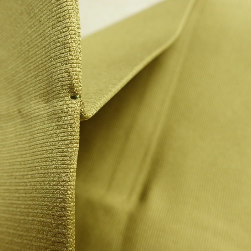 名古屋帯 太鼓柄 美品 正絹 その他の柄 名古屋仕立て なごや帯 リサイクル帯 帯 緑・うぐいす色_画像19