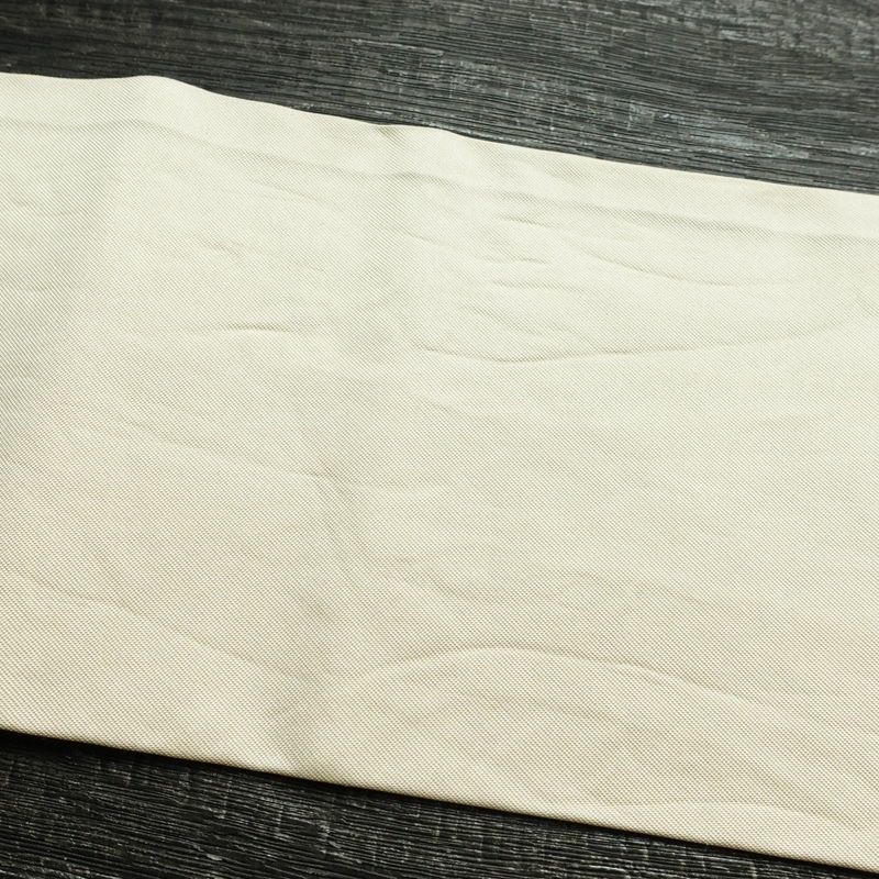 名古屋帯 太鼓柄 相良刺繍 正絹 花柄 名古屋仕立て なごや帯 リサイクル帯 帯 刺繍 クリーム_画像16