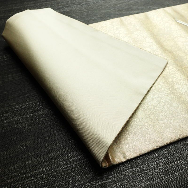 名古屋帯 太鼓柄 良品 正絹 花柄 名古屋仕立て なごや帯 リサイクル帯 帯 刺繍 引箔 銀駒刺繍 金・銀_画像11