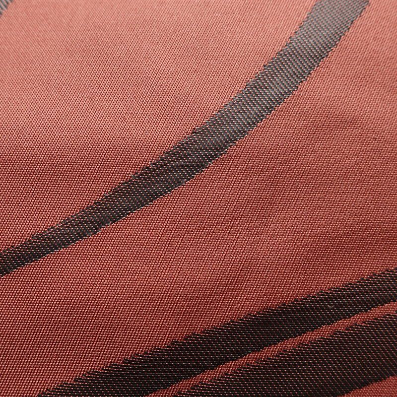 名古屋帯 六通柄 良品 正絹 古典柄 名古屋仕立て なごや帯 リサイクル帯 帯 モダン 小豆・エンジ_画像4