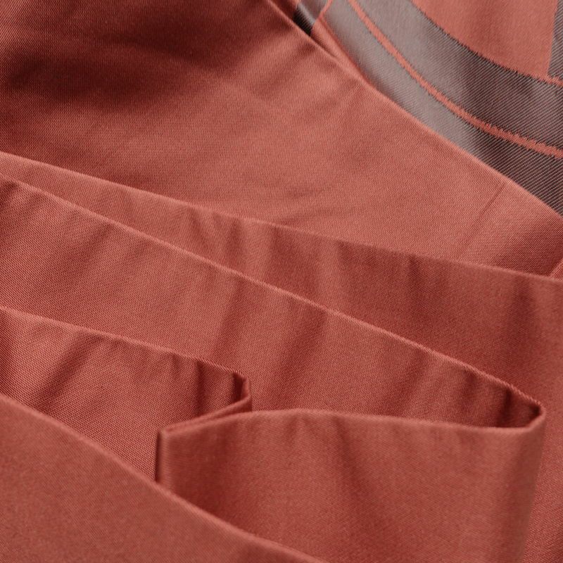 名古屋帯 六通柄 良品 正絹 古典柄 名古屋仕立て なごや帯 リサイクル帯 帯 モダン 小豆・エンジ_画像18