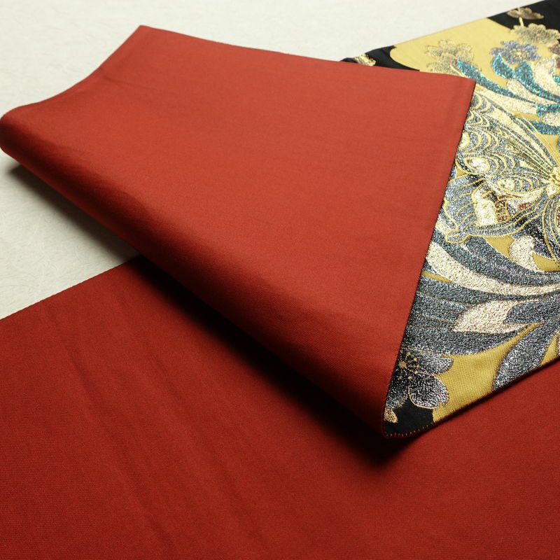 袋帯 六通柄 良品 振袖用 正絹 蝶・昆虫柄 リサイクル帯 帯 箔 成人式 二十歳 二十歳の集い パーティー 華やか 黒_画像11