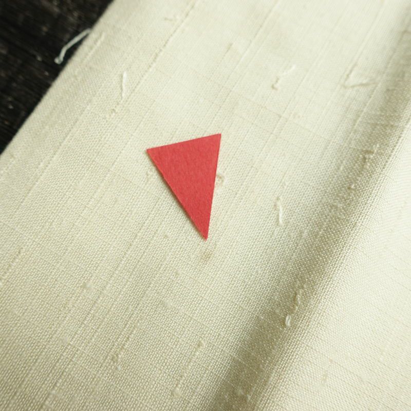 名古屋帯 太鼓柄 正絹 風景柄 名古屋仕立て なごや帯 リサイクル帯 帯 髭紬 シンプル クリーム_画像17