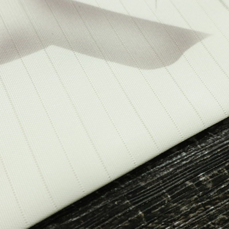 名古屋帯 太鼓柄 美品 夏用 ポリエステル 花柄 名古屋仕立て なごや帯 リサイクル帯 帯 シンプル 白_画像13