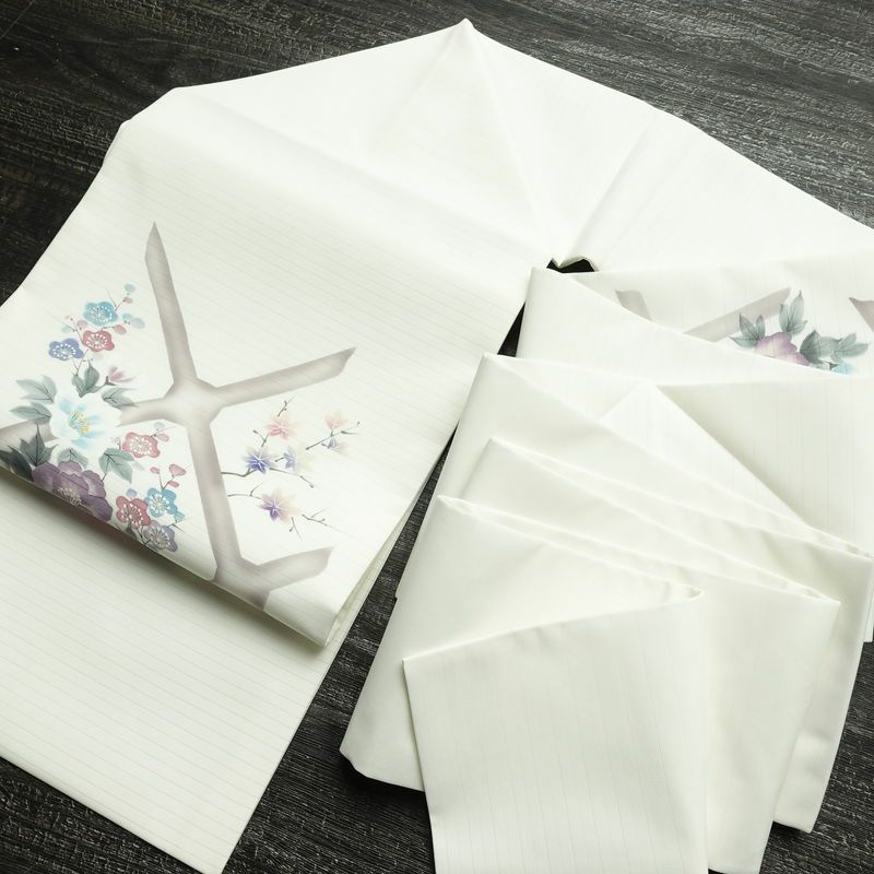 名古屋帯 太鼓柄 美品 夏用 ポリエステル 花柄 名古屋仕立て なごや帯 リサイクル帯 帯 シンプル 白_画像17