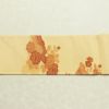 名古屋帯 太鼓柄 正絹 花柄 名古屋仕立て なごや帯 リサイクル帯 帯 黄・黄土色_画像14