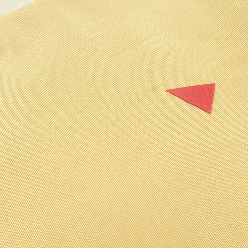 名古屋帯 太鼓柄 正絹 花柄 名古屋仕立て なごや帯 リサイクル帯 帯 黄・黄土色_画像16