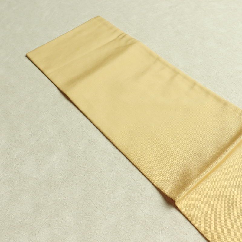 名古屋帯 太鼓柄 正絹 花柄 名古屋仕立て なごや帯 リサイクル帯 帯 黄・黄土色_画像17