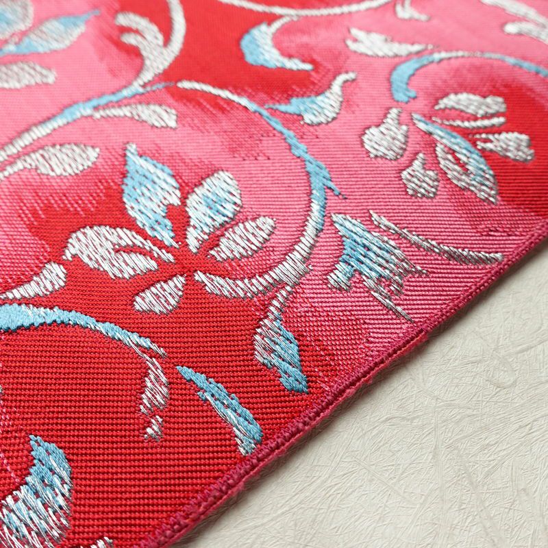 名古屋帯 太鼓柄 正絹 木の葉・植物柄 松葉仕立て なごや帯 リサイクル帯 帯 シンプル ピンク_画像13