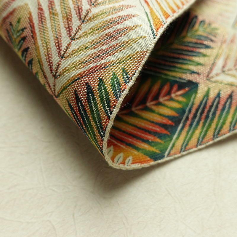 名古屋帯 全通柄 美品 正絹 木の葉・植物柄 名古屋仕立て なごや帯 リサイクル帯 帯 多色使い_画像10