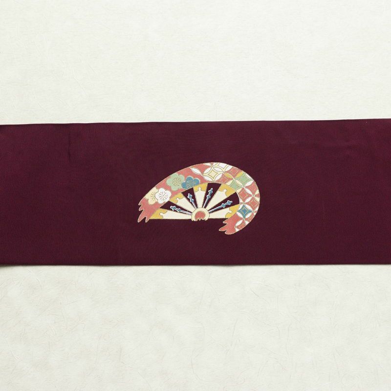 名古屋帯 太鼓柄 正絹 古典柄 名古屋仕立て 金彩 シンプル 紫・藤色_画像12