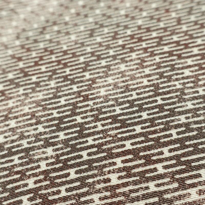 名古屋帯 全通柄 美品 正絹 古典柄 名古屋仕立て なごや帯 リサイクル帯 帯 茶_画像5