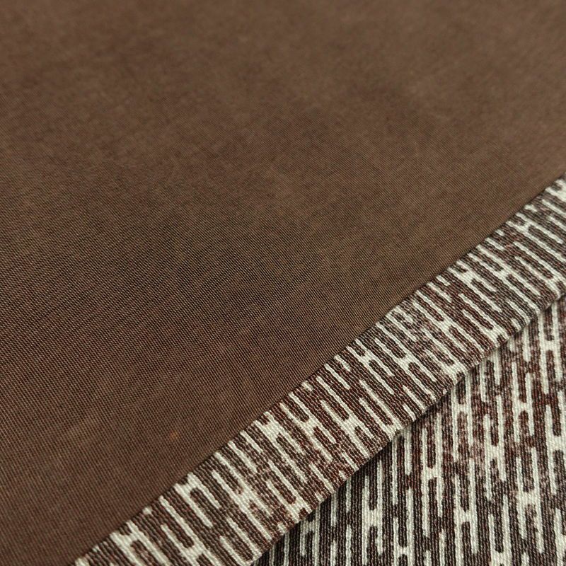 名古屋帯 全通柄 美品 正絹 古典柄 名古屋仕立て なごや帯 リサイクル帯 帯 茶_画像11