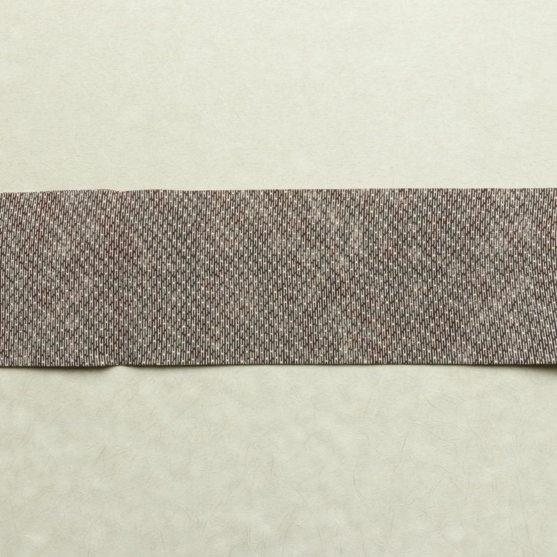 名古屋帯 全通柄 美品 正絹 古典柄 名古屋仕立て なごや帯 リサイクル帯 帯 茶_画像15