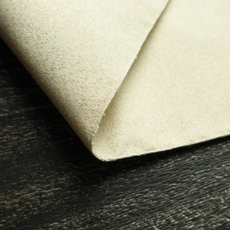 名古屋帯 太鼓柄 良品 正絹 風景柄 松葉仕立て なごや帯 リサイクル帯 帯 金糸 クリーム_画像11