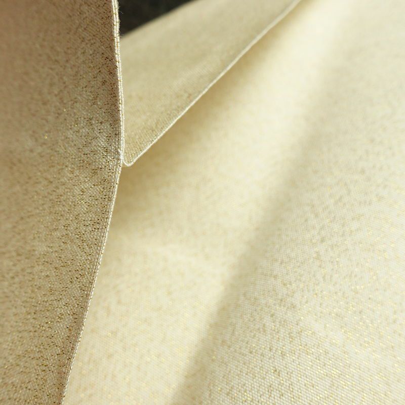 名古屋帯 太鼓柄 良品 正絹 風景柄 松葉仕立て なごや帯 リサイクル帯 帯 金糸 クリーム_画像17