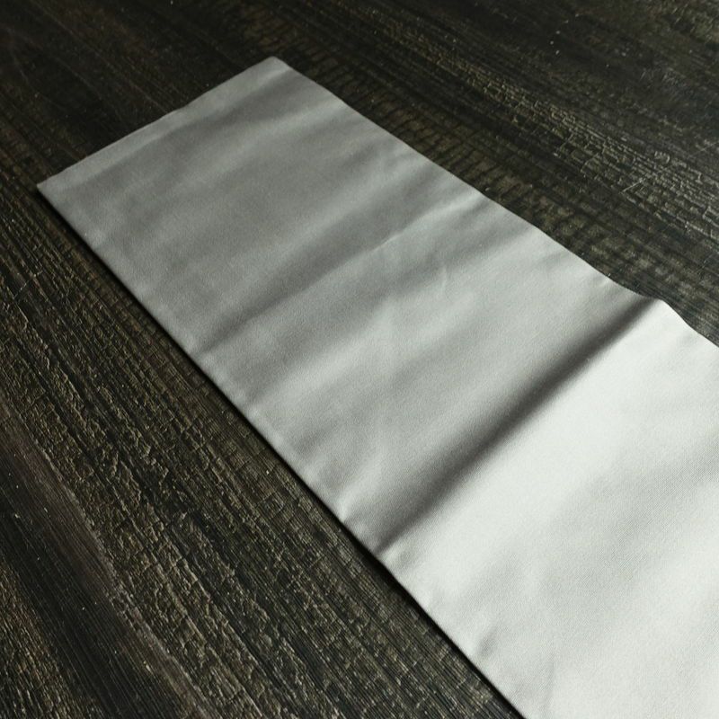 名古屋帯 太鼓柄 正絹 花柄 名古屋仕立て なごや帯 リサイクル帯 帯 モダン ブルーグレー グレー_画像17