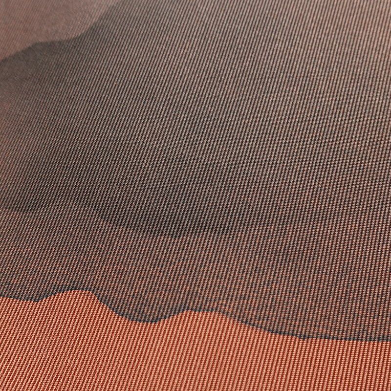 名古屋帯 太鼓柄 良品 落款入り 正絹 木の葉・植物柄 松葉仕立て なごや帯 リサイクル帯 帯 シンプル くすみピンク ピンク_画像3