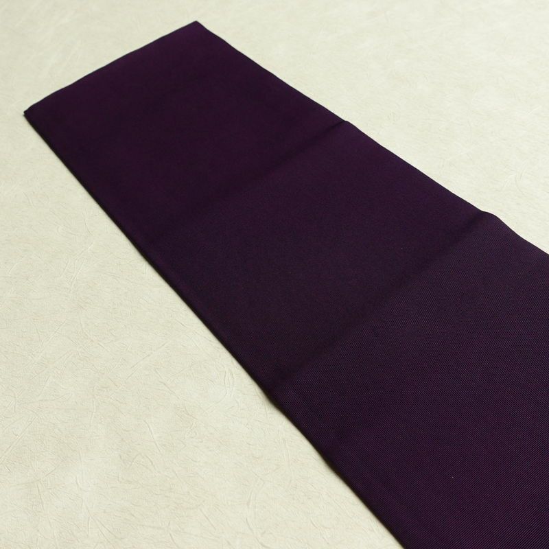 名古屋帯 太鼓柄 正絹 木の葉・植物柄 名古屋仕立て なごや帯 リサイクル帯 帯 笹 竹 紫・藤色_画像15