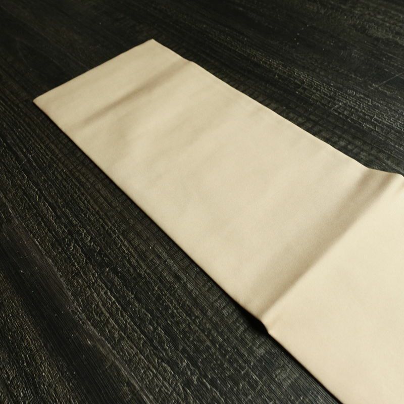 名古屋帯 太鼓柄 正絹 風景柄 名古屋仕立て なごや帯 リサイクル帯 帯 引箔 金彩 ベージュ_画像17