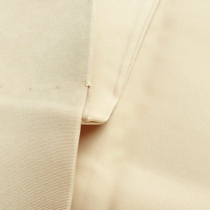 名古屋帯 太鼓柄 正絹 風景柄 名古屋仕立て なごや帯 リサイクル帯 帯 引箔 金彩 ベージュ_画像20