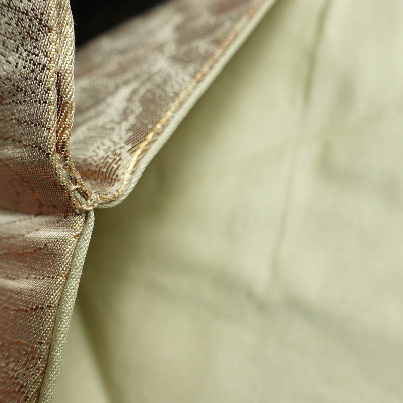 名古屋帯 六通柄 正絹 風景柄 名古屋仕立て なごや帯 リサイクル帯 帯 箔 引箔 金・銀_画像20