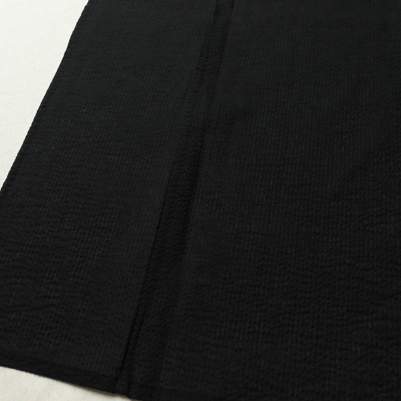 新品 男性用 浴衣 良品 綿 無地 単衣仕立て 身丈148cm 裄丈71.5cm 未使用品 黒_画像4