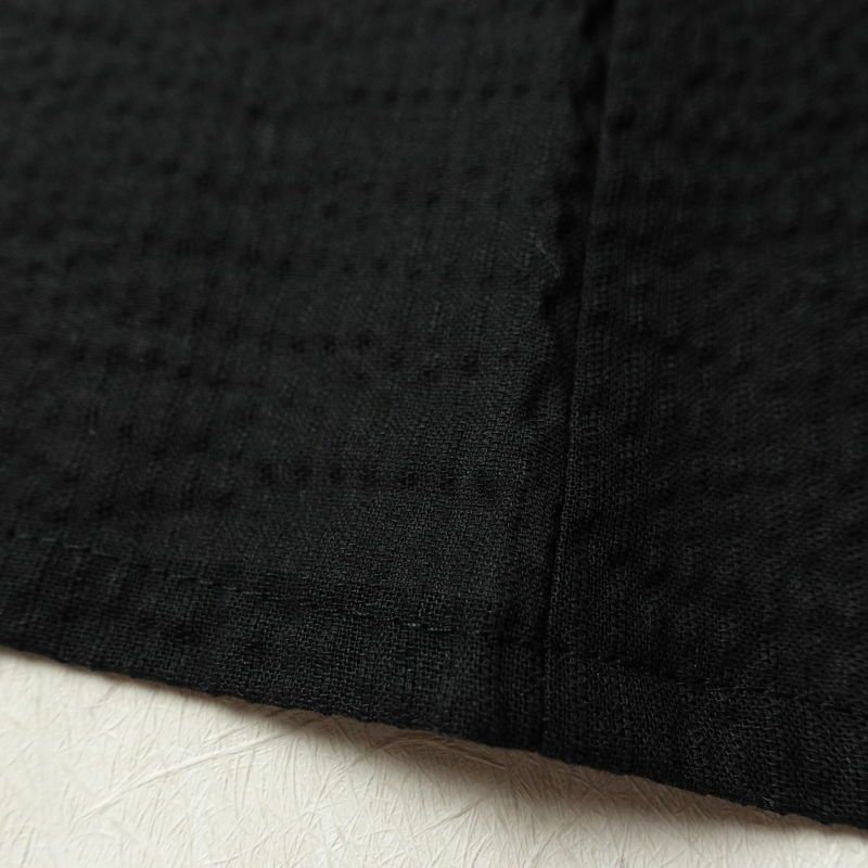 新品 男性用 浴衣 良品 綿 無地 単衣仕立て 身丈148cm 裄丈71.5cm 未使用品 黒_画像10