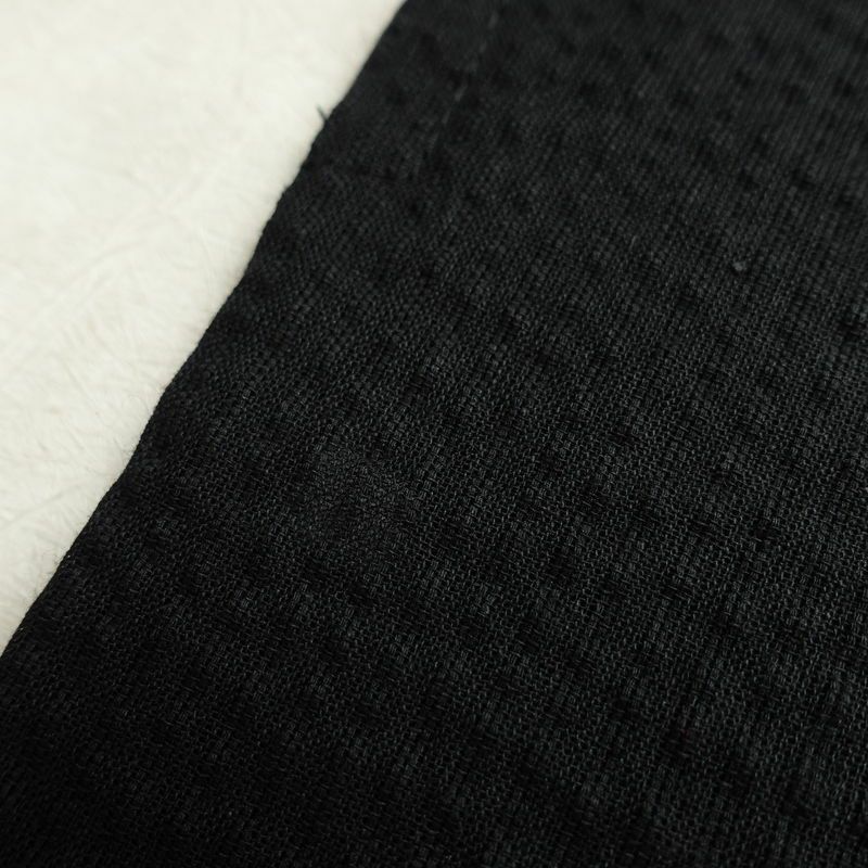 新品 男性用 浴衣 良品 綿 無地 単衣仕立て 身丈148cm 裄丈71.5cm 未使用品 黒_画像25