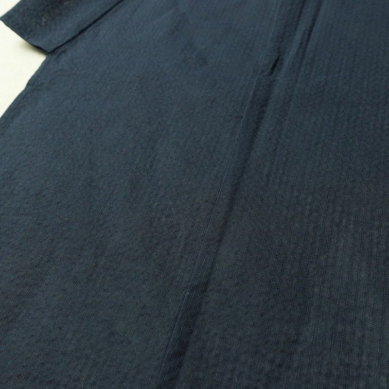 新品 男性用 浴衣 良品 綿 無地 単衣仕立て 身丈145.5cm 裄丈73cm 未使用品 青・紺_画像5