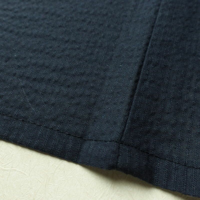 新品 男性用 浴衣 良品 綿 無地 単衣仕立て 身丈145.5cm 裄丈73cm 未使用品 青・紺_画像11