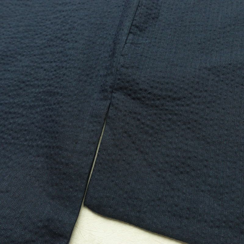 新品 男性用 浴衣 良品 綿 無地 単衣仕立て 身丈145.5cm 裄丈73cm 未使用品 青・紺_画像18